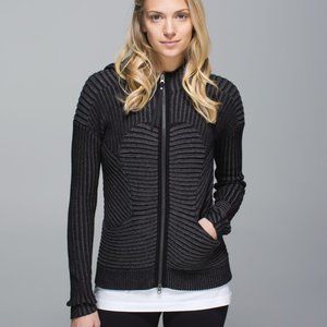 Lululemon Embrace Hoodie *Knit Black / Heathered Dark Grey
